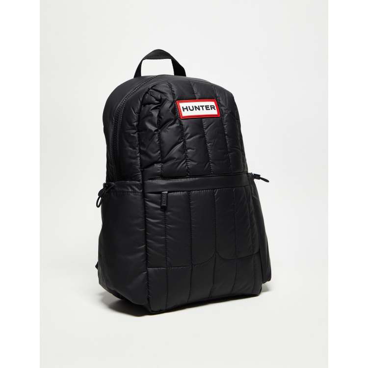 Hunter Intrepid Puffer Large Backpack in Black