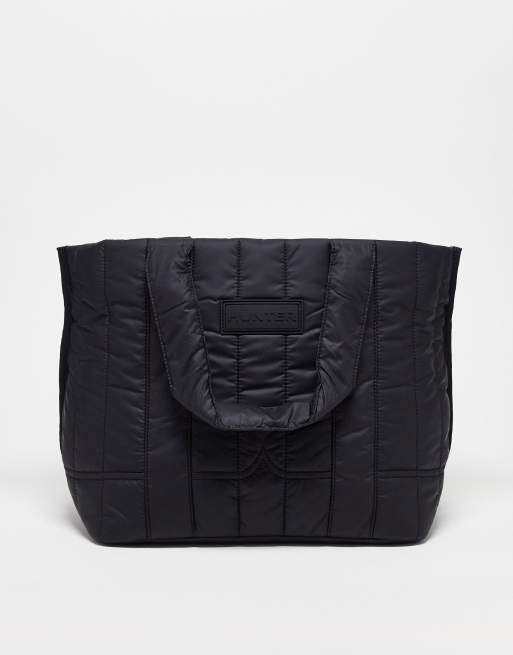 Hunter Intrepid puffer tote in black