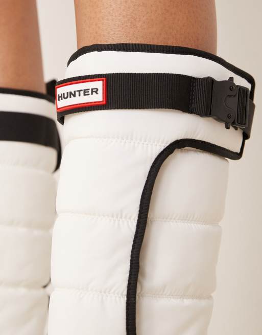 ★HUNTER★ UNISEX Intrepid Buckle Tall  Boots White Blac Hunter Intrepid Tall Buckle Boots | Free People