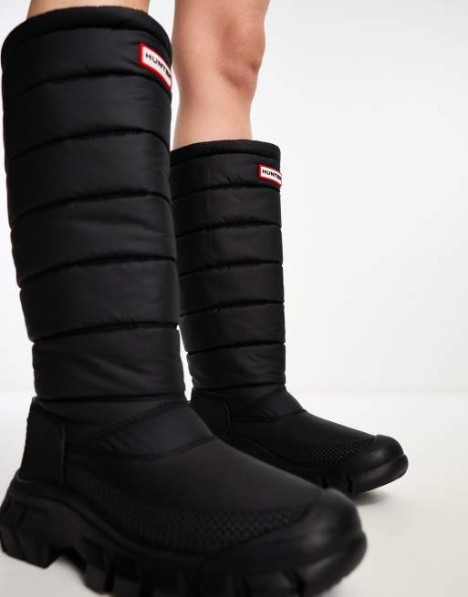 Tall black outlet womens snow boots