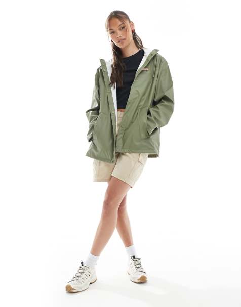 Hunter Izzy hooded jacket in green - view 1
