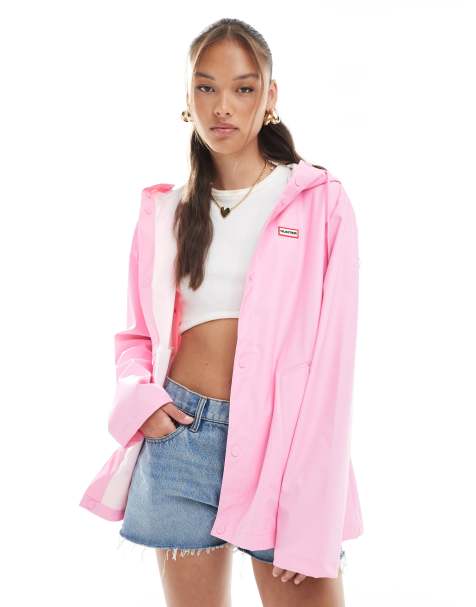 Hunter Izzy hooded jacket in pink - view 1