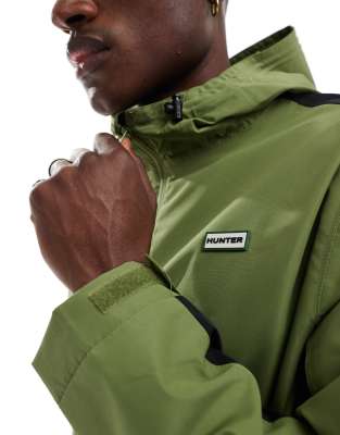 Hunter – James – Wodoodporna kurtka z kapturem w kolorze khaki | ASOS