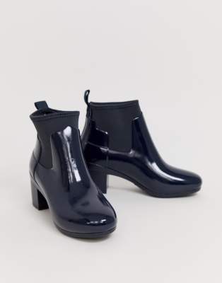 hunter mid heel boots