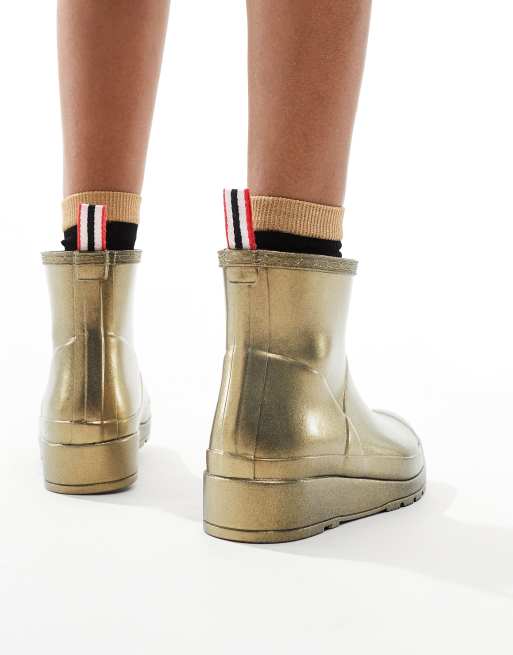 Gold wellington boots best sale