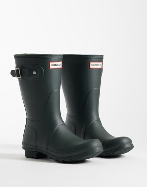 Hunter - Original - Botas de agua bajas verde oliva oscuro - view 1