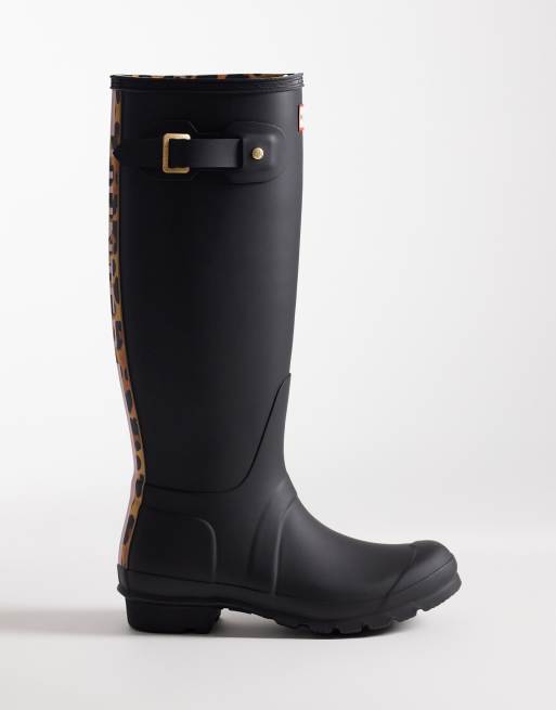 Hunter - Original - Bottes de pluie montantes avec imprimé léopard à l'arrière, 4 de 7