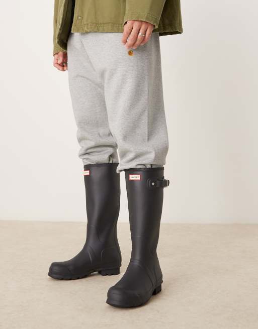 Bottes De Pluie Hunter Original Bleu Marine - Taille US 6 Femme - Occasion
