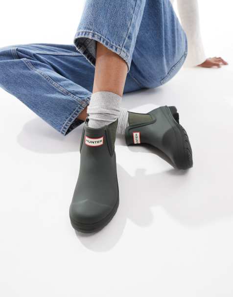 Hunter - Original - Bottines Chelsea - Olive foncé - view 1