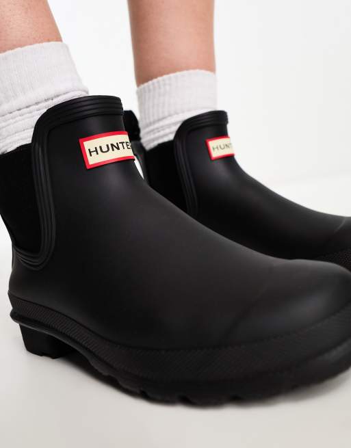 Hunter Original Chelsea Boots in Black