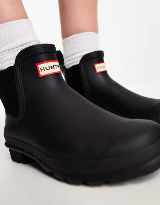 Hunter Original Chelsea Boots in Black