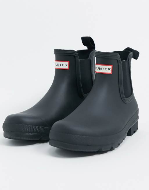 Hunter original chelsea boots in black