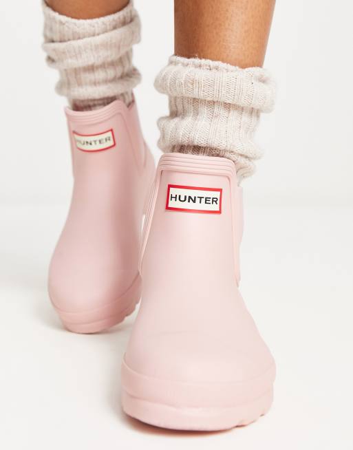 Pale pink hot sale hunter boots