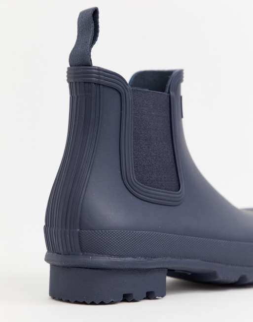 Hunter chelsea boots on sale navy