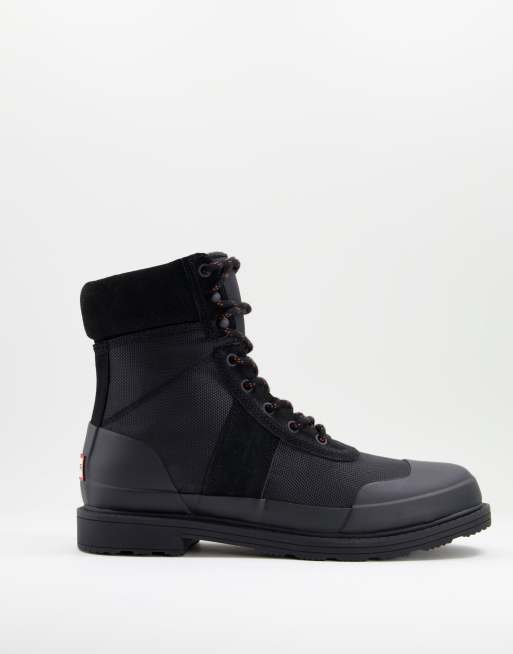Hunter Original - Commandolaarzen met isolatie in zwart