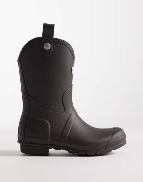 Hunter Original – Czekoladowobrązowe kalosze kowbojskie - view 1