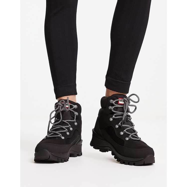 Hunter Original Explorer boots in black ASOS