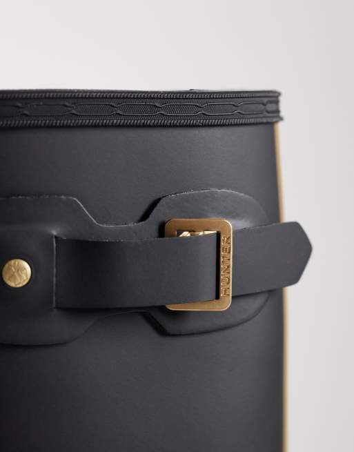 Hunter - Original - Lange gummistøvler med leopardprint bagpå, 6 af 7