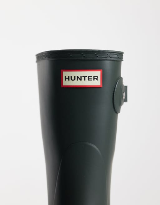 Hunter – Original – Mörka, olivgröna och låga gummistövlar, 3 av 4