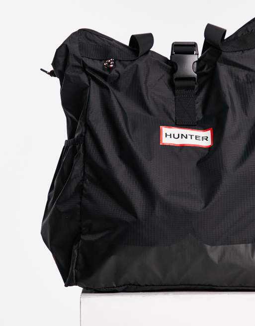 Hunter original ripstop outlet packable tote in black