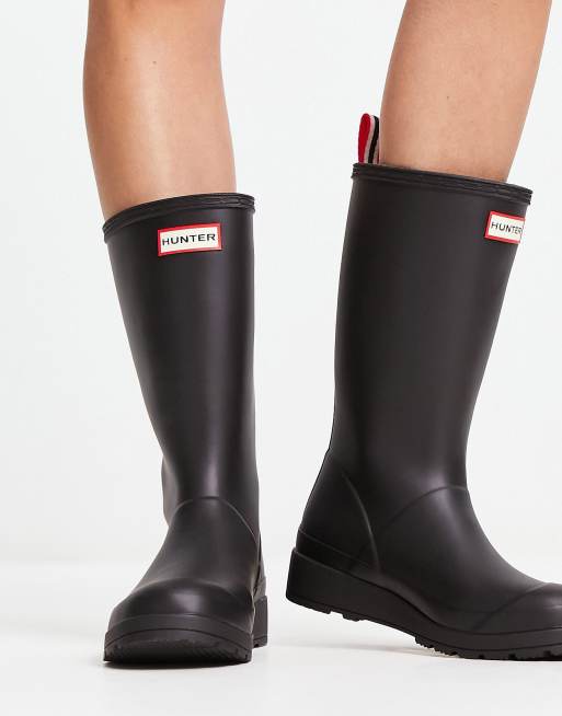 Hunter Original Play Bottes de pluie montantes Noir mat ASOS