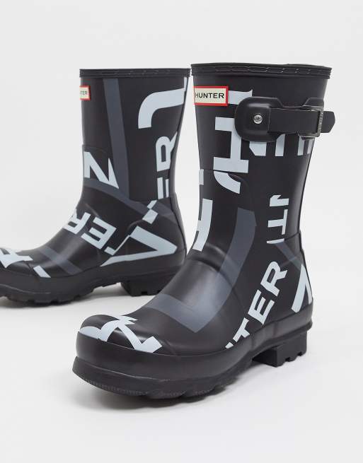 Logo hot sale hunter boots