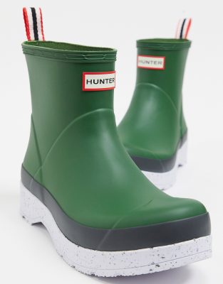 hunter play short speckle wellies