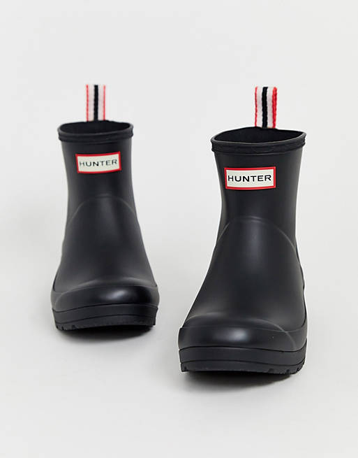 Hunter original play short wellington boots in Black