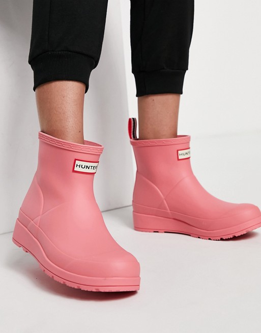 Hunter Original Play short wellington boots in pink