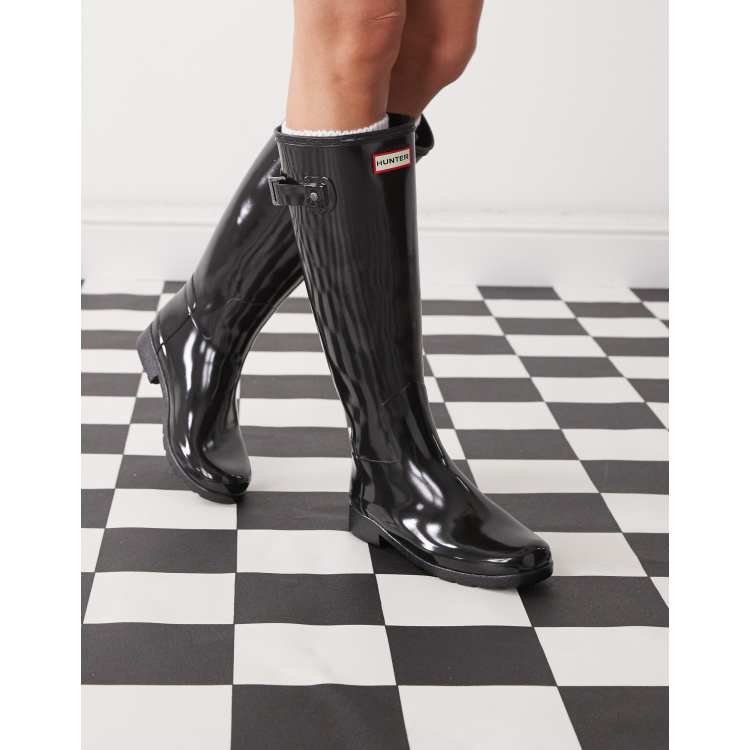 Bottes De Pluie Hunter Femme Original Refined - Élégantes, Légères Et 100% Impermeables Pour La Ville