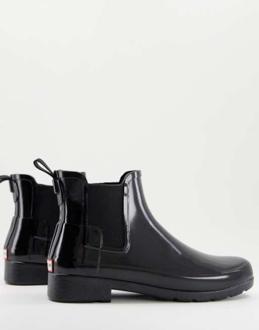 Black gloss chelsea store boots