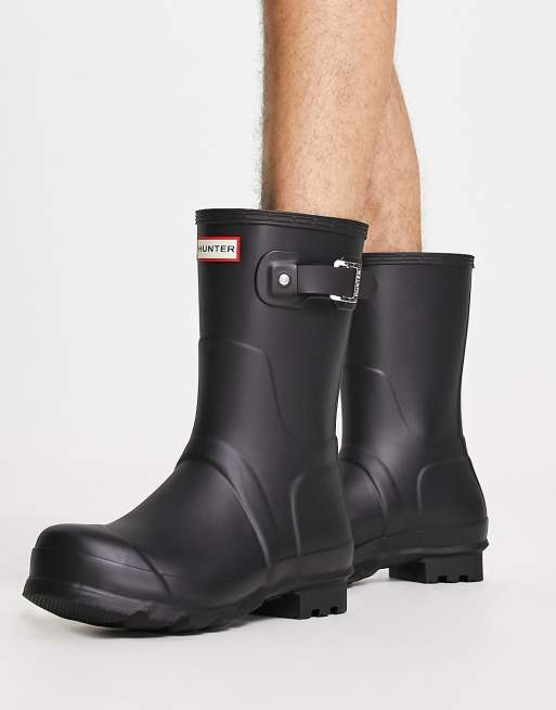 Hunter original short boots in black ASOS