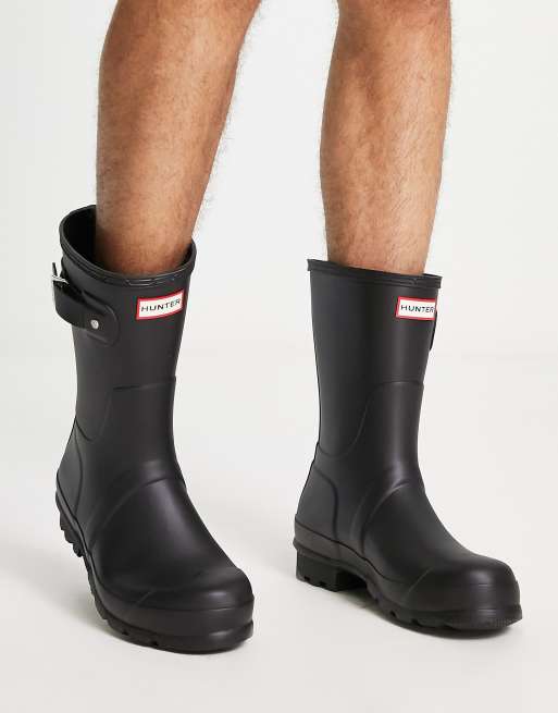 Hunter original short boots in black | ASOS