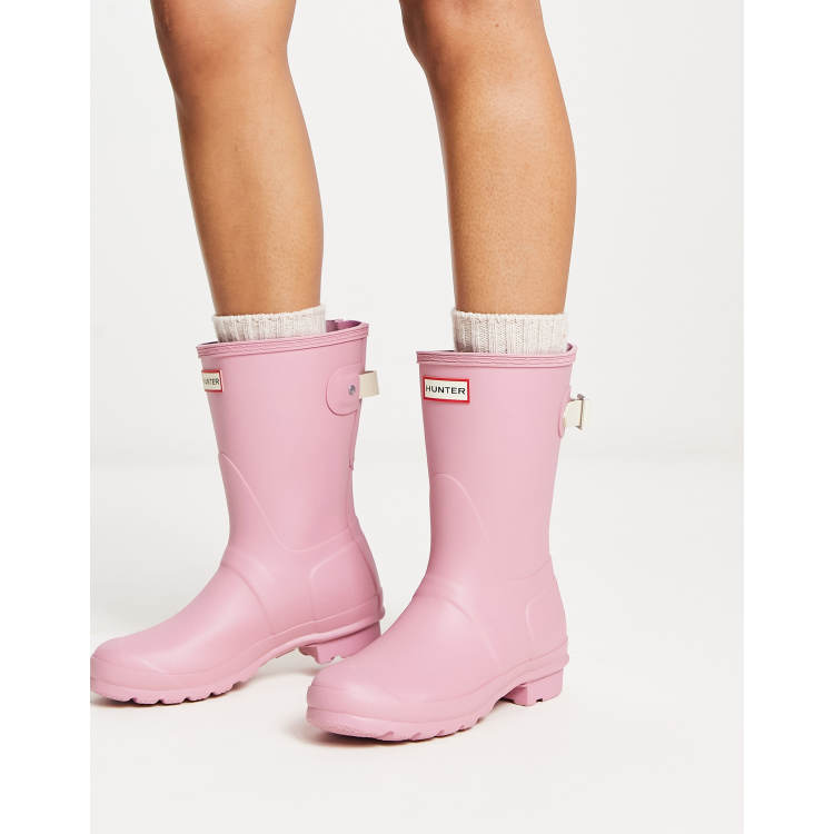 Purple hunter boots short on sale