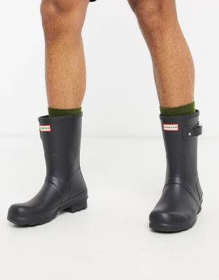 black hunter wellies size 4