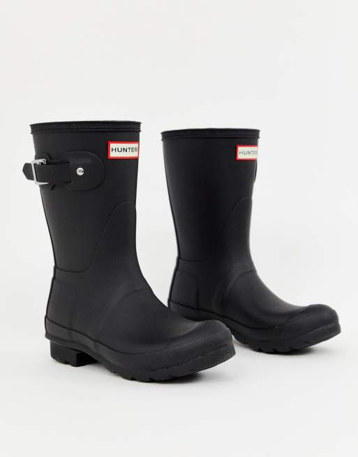 Hunter mens short outlet wellington boots