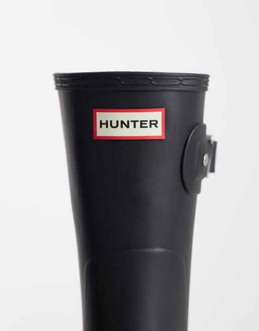 Hunter Original short wellington boots in black, 4 of 4