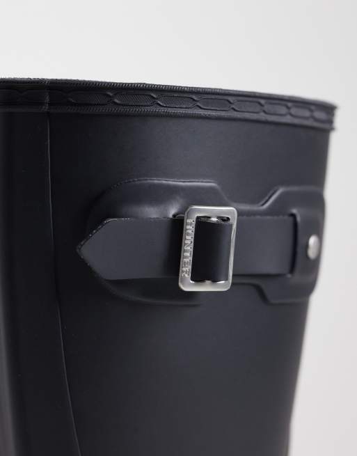 Hunter Original short wellington boots in navy, 3 of 4