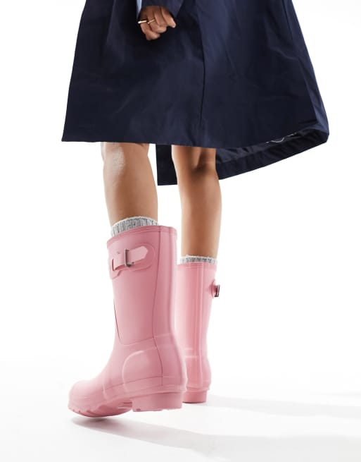 Light pink clearance short hunter boots