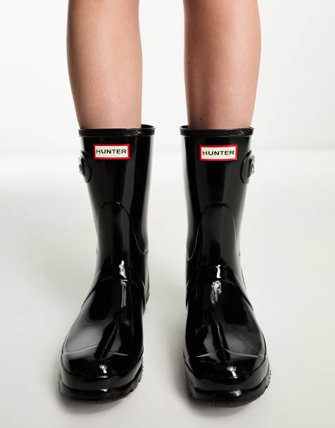 Hunter Original Short Wellington in Black - view 1