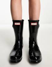 Hunter Original tall wellington boots in black | ASOS