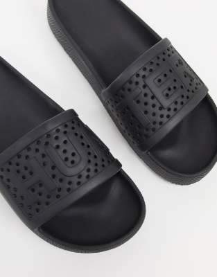 hunter sliders black