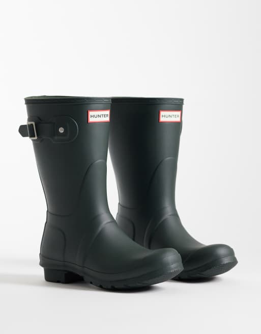 Hunter Original - Stivaletti da pioggia color oliva scuro, 1 di 4