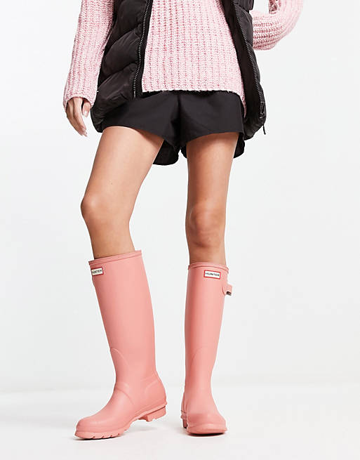 Hunter Original - Stivali da pioggia alti rosa