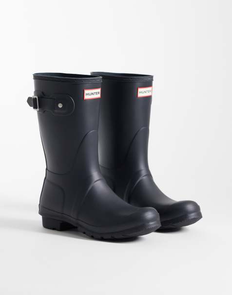 Hunter - Original - Stivali da pioggia bassi blu navy - view 1
