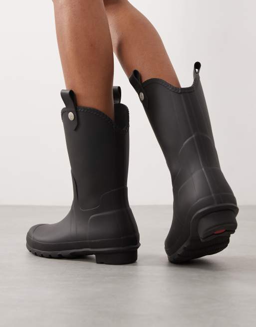 Hunter - Original - Stivali da pioggia stile cowboy neri, 4 di 4