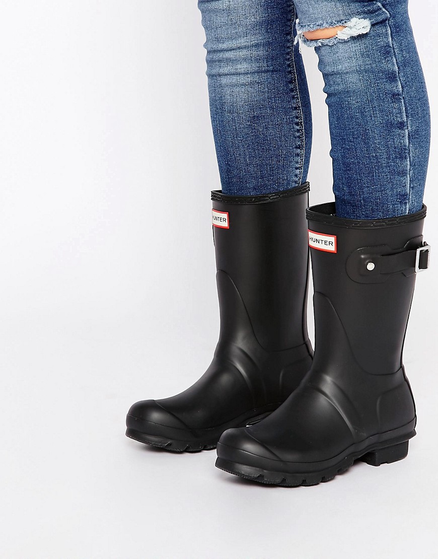 Hunter – Original – Svarta boots med kort skaft