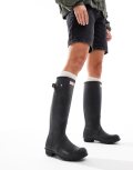 Hunter Original tall gumboots in black