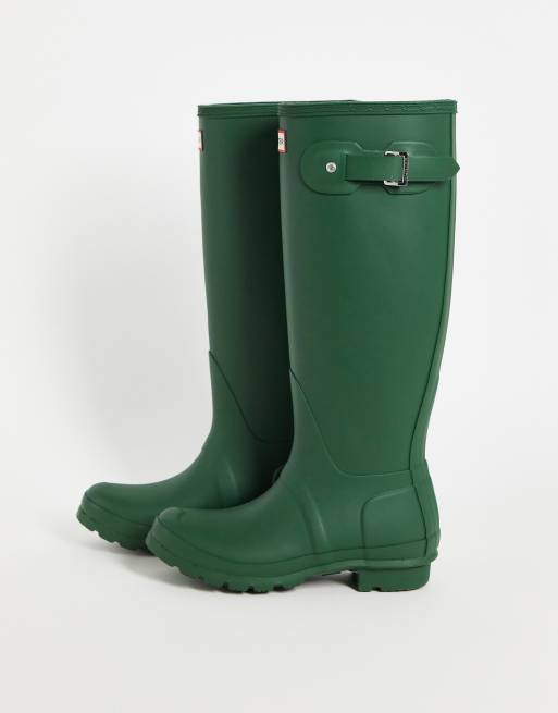 Hunter Original tall gumboots in hunter green ASOS