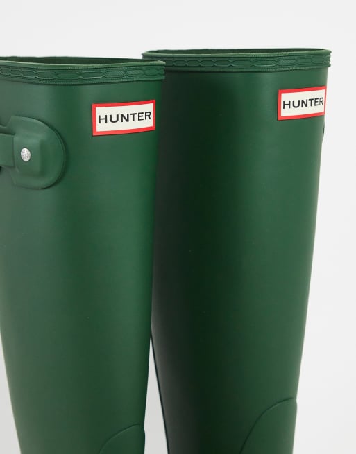 Green tall hot sale hunter boots